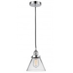 Cone Mini Pendant - Polished Chrome / Clear