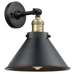 Briarcliff Wall Sconce - Black / Antique Brass