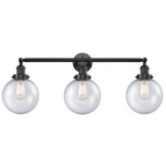 Beacon Bathroom Vanity Light - Oil Rubbed Bronze / Clear Seedy