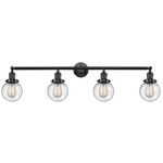 Beacon Bathroom Vanity Light - Oil Rubbed Bronze / Clear Seedy