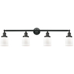 Small Bell Bathroom Vanity Light - Matte Black / Matte White