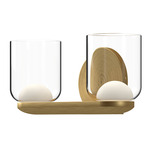 Cedar Bathroom Vanity Light - Brushed Gold / Frost / Clear