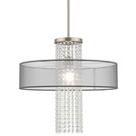 Bella Vista Chandelier - Brushed Nickel / Crystal