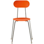 Mariolina Chair Set of 4 - Chrome / Orange