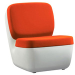 Nimrod Low Chair - White / Orange