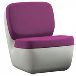 Nimrod Low Chair - White / Purple