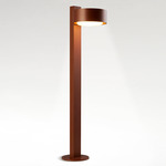 Plaff-On! Bollard Lamp - Rust Brown / Opal