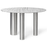 Brandt Coffee Table - Stainless Steel