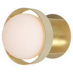 The Loop Wall Light - Gold / Matte White