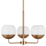 Alvin Chandelier - Satin Brass / Milk