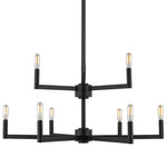 Fullton Two Tier Chandelier - Midnight Black