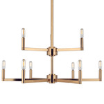 Fullton Two Tier Chandelier - Satin Brass