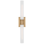 Keaton Bathroom Vanity Light - Satin Brass / Satin Etched