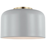 Malone Ceiling Light - Satin Brass / Matte Grey