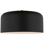 Malone Ceiling Light - Satin Brass / Midnight Black