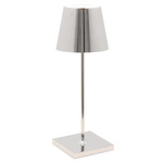 Poldina Pro Mini Rechargeable Table Lamp - Glossy Chrome