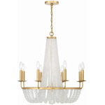 Bella Chandelier - Antique Gold / Frosted