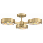 Orson Ceiling Light - Modern Gold / Clear