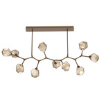 Gem Modern Branch Chandelier - Flat Bronze / Bronze