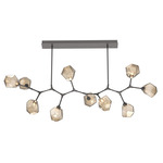 Gem Modern Branch Chandelier - Graphite / Bronze