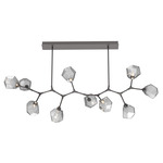 Gem Large Modern Branch Chandelier - Graphite / Smoke