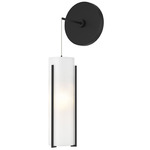 Exos Wall Sconce - Black / Opal