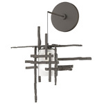 Tura Wall Sconce - Dark Smoke / Cast Glass