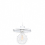 Disk Pendant - White