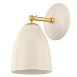 Kirsten Wall Light - Aged Brass / Cream