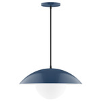 Axis Half Dome Globe Pendant - Navy / Opal