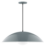 Axis Half Dome Globe Pendant - Slate Gray / Opal