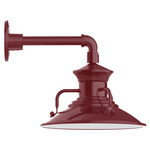 Homestead Straight Arm Outdoor Wall Light - Barn Red