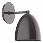 J-Series Dome Straight Arm Wall Light - Architectural Bronze