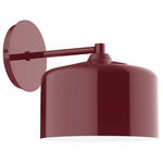 J-Series Jar Straight Arm Wall Light - Barn Red