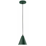 J-Series Cone Pendant - Forest Green