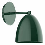 J-Series Dome Straight Arm Wall Light - Forest Green