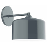 J-Series Jar Straight Arm Wall Light - Slate Gray