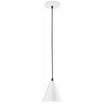 J-Series Cone Pendant - White Gloss