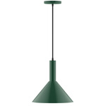 Stack Cone Pendant - Forest Green