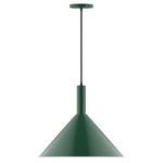 Stack Cone Pendant - Forest Green