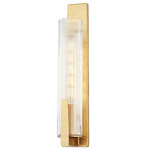 Malakai Wall Light - Vintage Gold Leaf / Clear