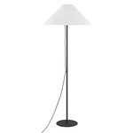 Pilar Floor Lamp - Textured Black / Off White