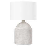 Torrance Table Lamp - Weathered Grey / Off White