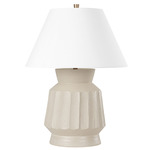 Selma Table Lamp - Grey / Off White