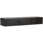 Array Wall Mounted Sideboard - Black / Black Painted Oak