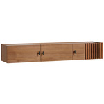 Array Wall Mounted Sideboard - Black / Walnut