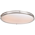 Solero III Oval Ceiling Light - Brushed Steel