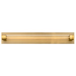 Jedi Bathroom Vanity Light - Aged Brass / Clear