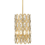 Dealey Pendant - Heirloom Brass / Clear