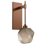 Gem Tempo Wall Sconce - Burnished Bronze / Bronze